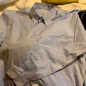 NWT Brooks Brothers Oxford Regent 18-35   Blue Long Sleeve